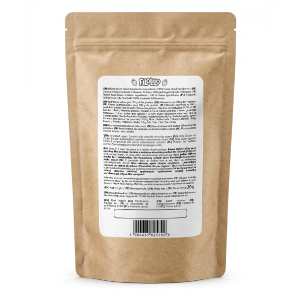 FiloLilo – Freeze-dried whole strawberries 20g