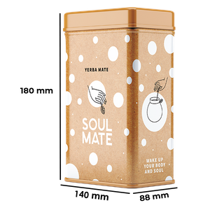 Yerbera – Tin can + Soul Mate Orgánica Elaborada 0.5kg