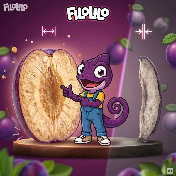 FiloLilo – Freeze-dried plum halves 100g