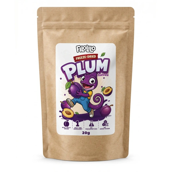 FiloLilo – Freeze-dried plum halves 20g