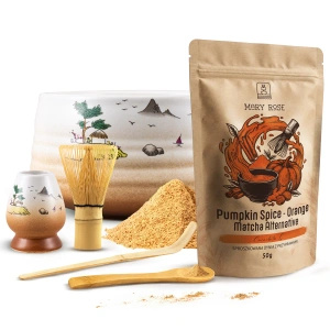 Set for Preparing Orange Matcha