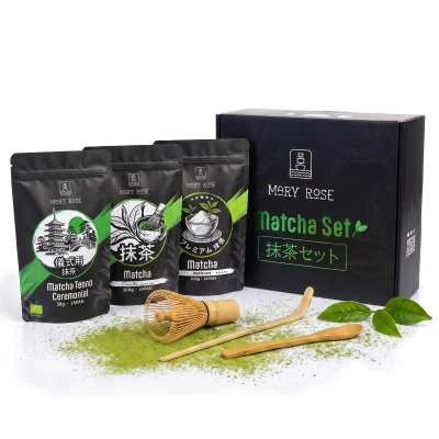Gift Set: 3x Japanese Matcha + Bamboo Accessories
