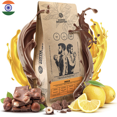 Bro Coffee Roastery - Whole Bean Coffee India Karnataka Premium 1kg