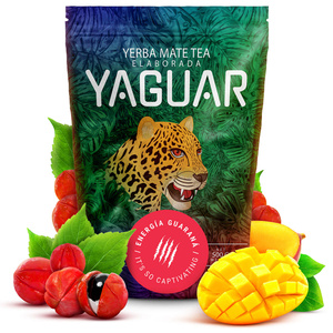 Yerba Mate Set for Two: Yaguar 2x500g + 2x Calabash + 2x Bombilla