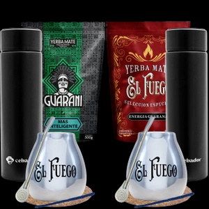 Yerba Mate Set for Two 2x0.5kg Thermos