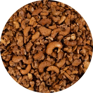 Nustino Crunch – ristede cashewnøtter – Honey Mustard Crunch 100 g