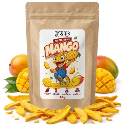 FiloLilo – Frysetørket mango (skiver) 20 g