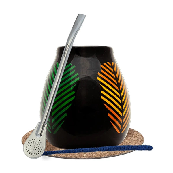Yerba Mate Accessories Set: Calabash + Bombilla
