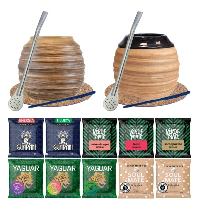 Gourd ceramic black - Verde Mate - 300ml