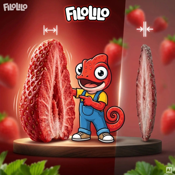 FiloLilo – Freeze-dried strawberry slices 100g