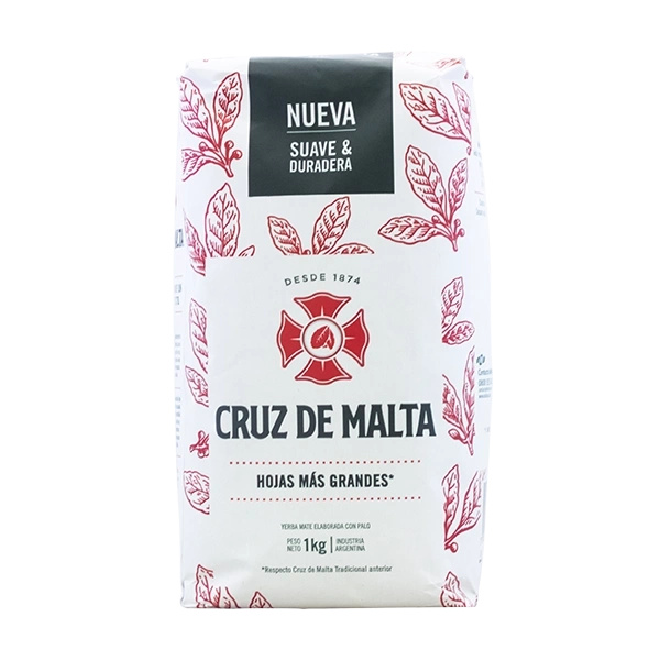 Yerba Mate Elaborada Set: El Fuego 1kg + Cruz de Malta 1kg