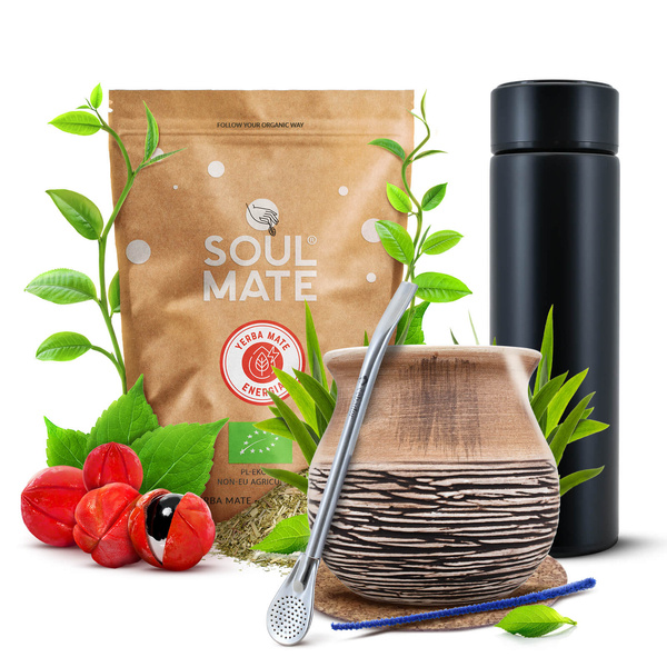 Set Yerba Yaguar Energia Gourd Volcano Yerbomos