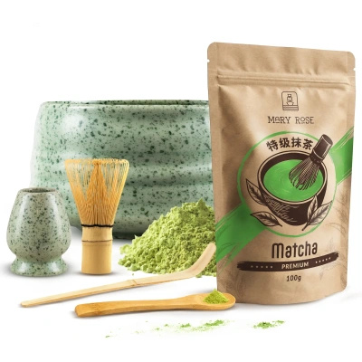 Matcha Tea Brewing Set: Matcha 100g + Accessories