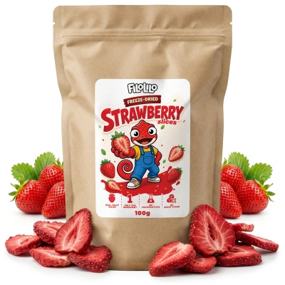 FiloLilo – Freeze-dried strawberry slices 100g