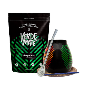 Starter set Bombilla Mate Cup + mate tea Verde