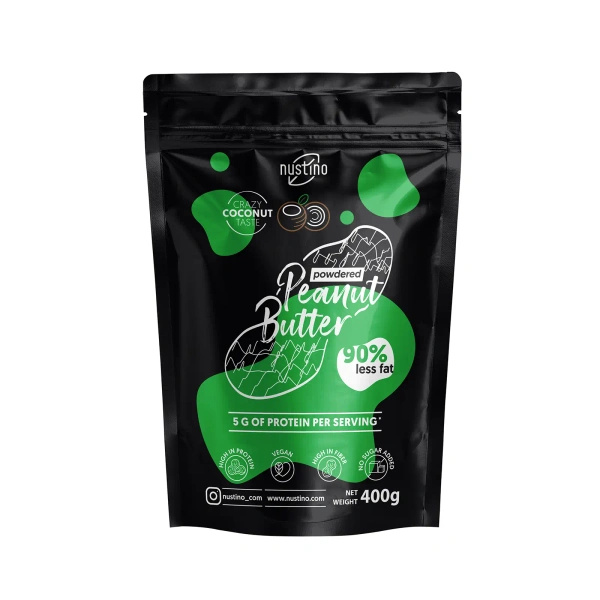 Nustino – Peanøttsmørpulver – Coconut (uten tilsatt sukker) 400 g
