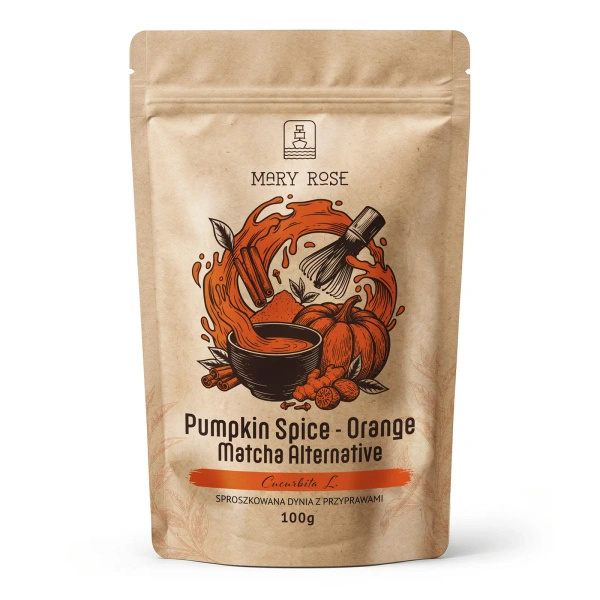 Mary Rose – Orange Matcha Alternative – Pumpkin Spice (pulver) 100 g
