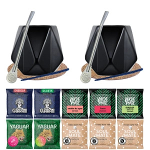 Set for two Bombilla Gourd 10x50g