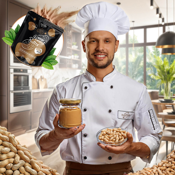 Nustino peanøttsmørpulver-sett: assorterte smaker 3x400g