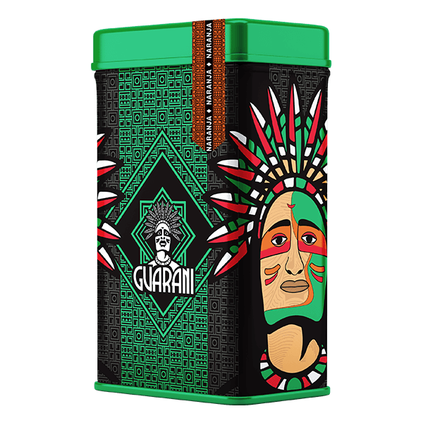 Yerbera – Tin can + Guarani Naranja 0.5kg
