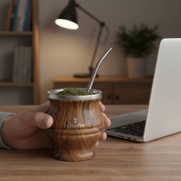 TermoColador – thermal cup for yerba mate – 190 ml (wood colour)