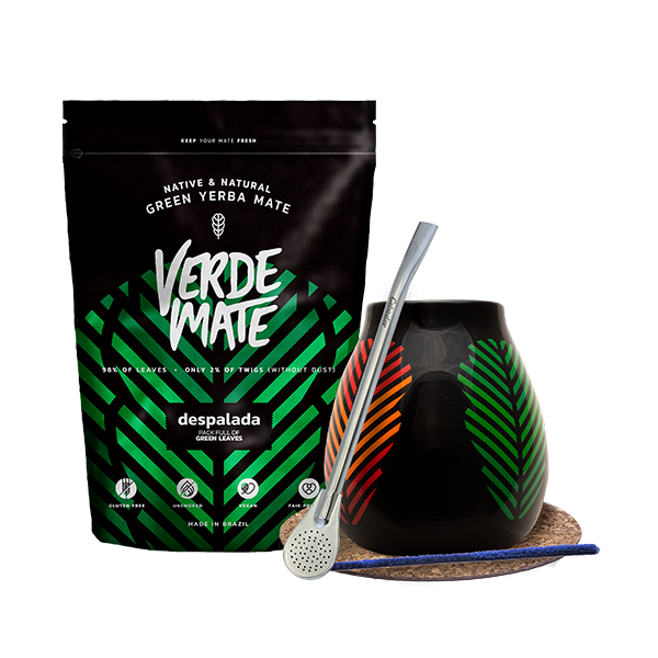 Starter set Bombilla Mate Cup + mate tea Verde