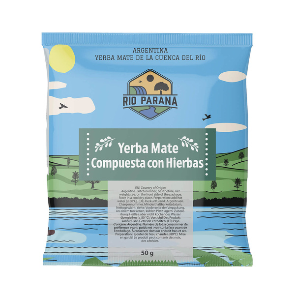 Yerba Mate Rio Parana 7x50g sample set + accessories