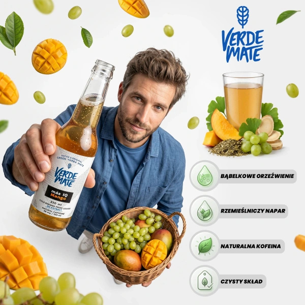 Verde Mate Green Cold Brew – Más IQ Mango 330ml