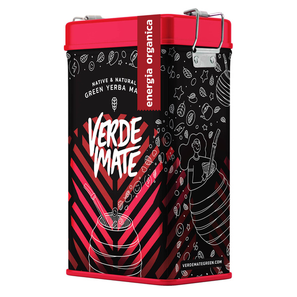 Yerbera – Tin can + Verde Mate Green Energia Organica 0.5kg