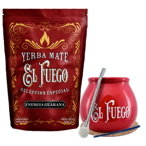 Starter Set for Yerba Mate El Fuego 500g STRONG