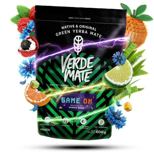 Verde Mate Green Game On 0.4 kg – yerba mate for gamers with energy drink flavour