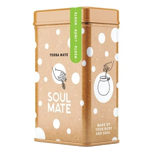 Yerbera – Tin can + Soul Mate Orgánica Menta Limon 0.5kg