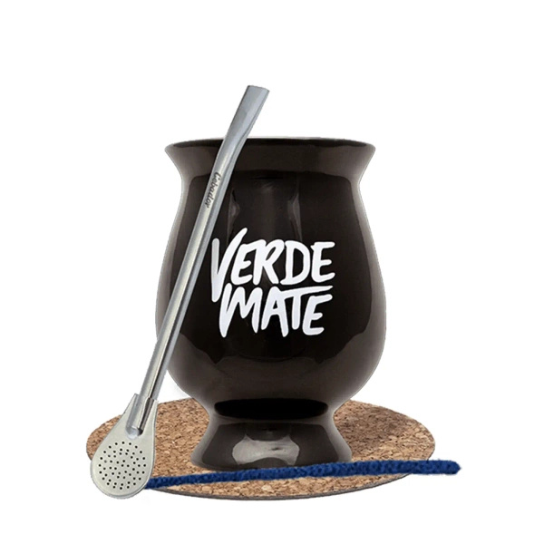 Starter set Mate Cup/ Gourd + Bombilla 19cm Yerba Mate