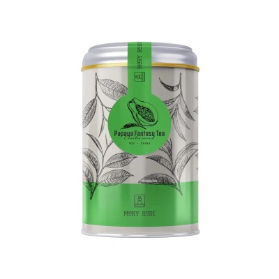Mary Rose - Papaya Fantasy Green Tea in tin can - 50g
