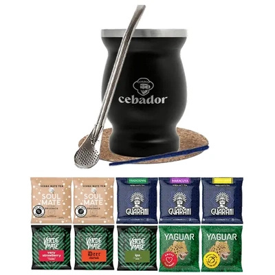 Yerba Verde Mate Green 10x50g TermoMate set