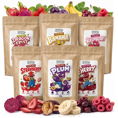 Sett med frysetørket frukt FiloLilo 6x20g