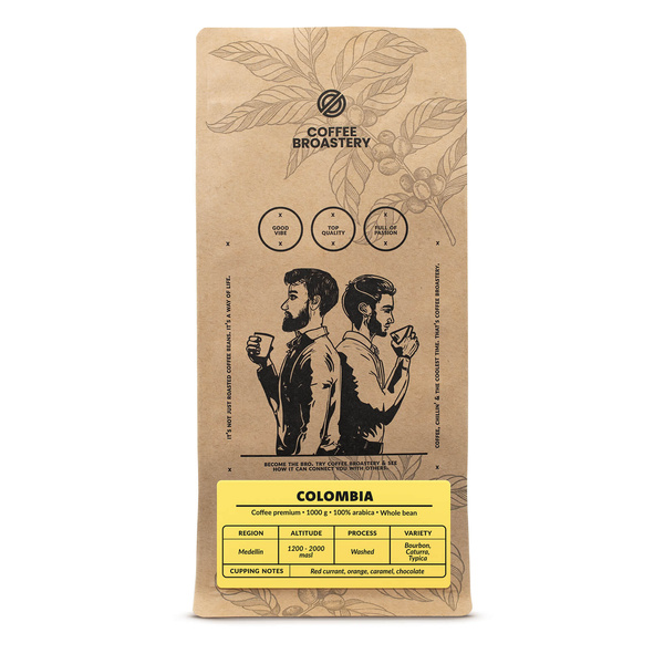 Set of Bro Coffee Roastery Colombia Medellin + Brazil Cerrado 2x1kg (2kg)