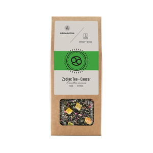 Set for Cancer: zodiac tea + magic gemstone