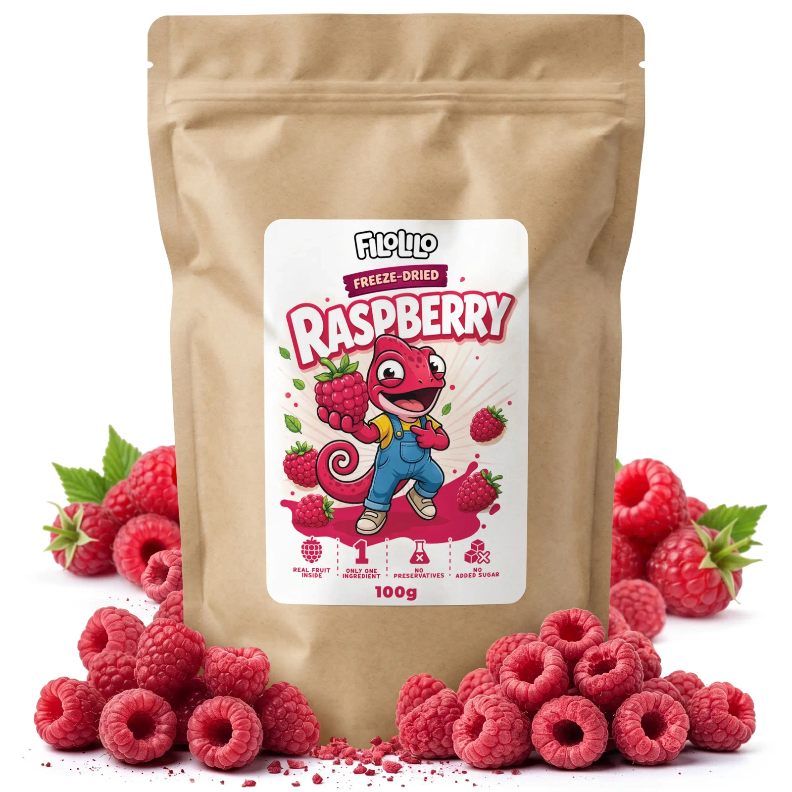 FiloLilo freeze-dried raspberries