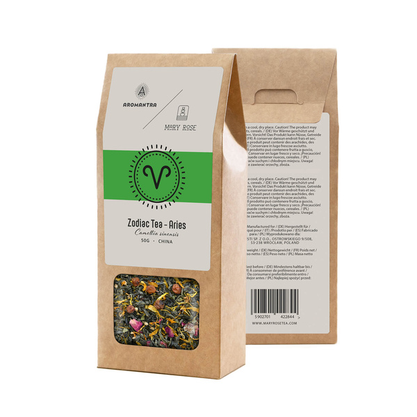 Set for Leo: zodiac tea + magic gemstone