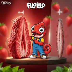 FiloLilo – Freeze-dried strawberry slices 20g