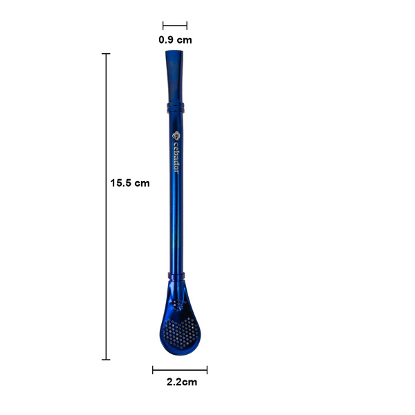 Bombilla Gringo 15,5 cm - Blue