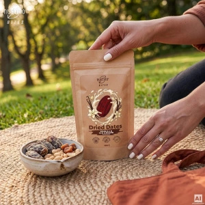 Nustino Bites – tørkede dadler – Vanilla Ice Cream Flavour 100 g