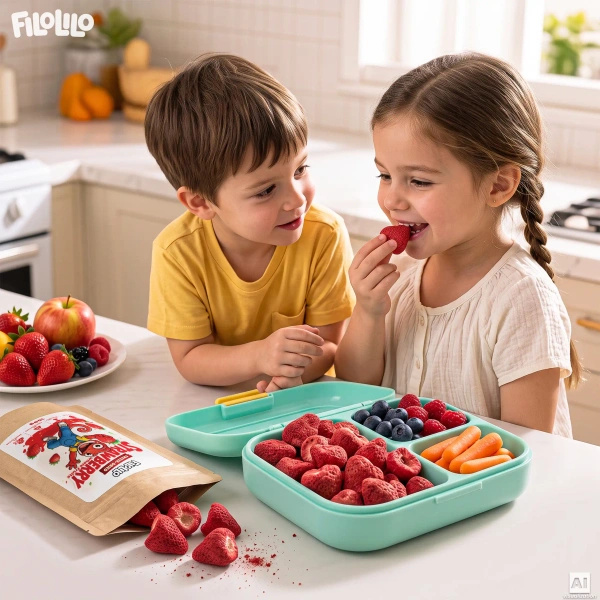 FiloLilo – Freeze-dried whole strawberries 100g