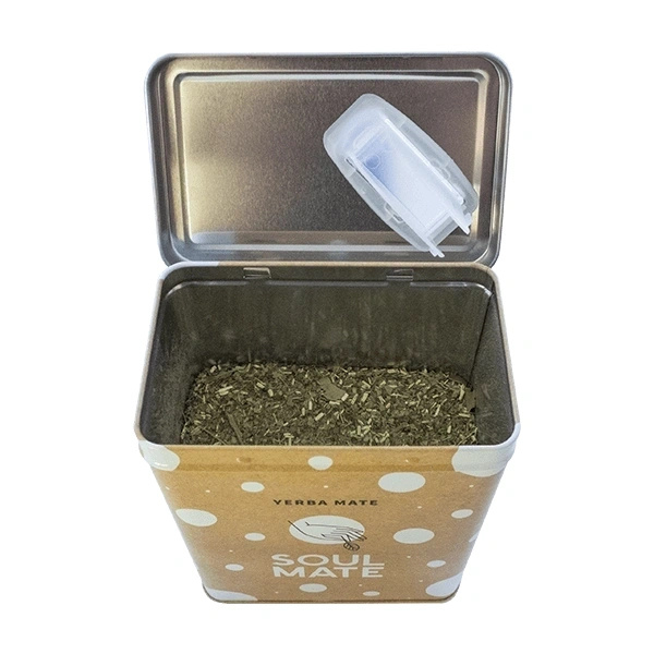 Yerbera – Tin can + Soul Mate Orgánica Menta Limon 0.5kg