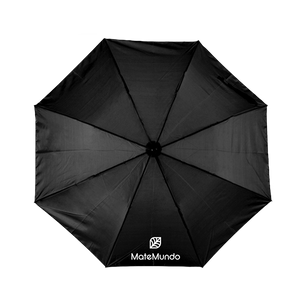 Foldable umbrella with MateMundo logo