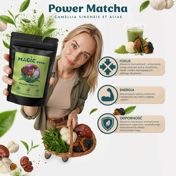Magic Pwdr – Power Matcha – Energy & Focus Blend 30g