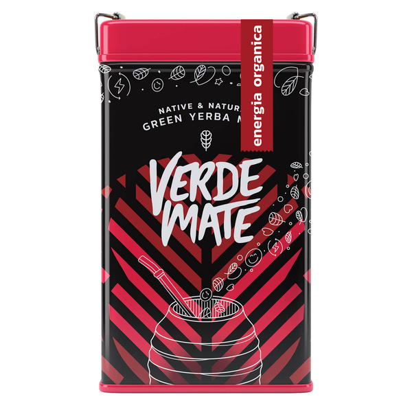 Yerbera – Tin can + Verde Mate Green Energia Organica 0.5kg