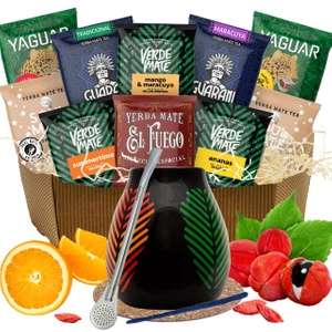 Gift set calabash bombilla 10x50g Yerba Mate