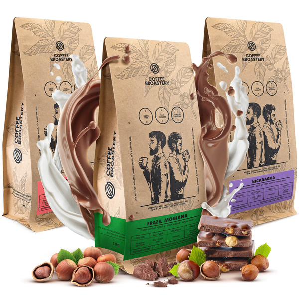 Coffee Set Bro Coffee Roastery Costa Rica San Rafael + Nicaragua Colibrí Azul + Brazil Samba 3x1kg (3kg)
